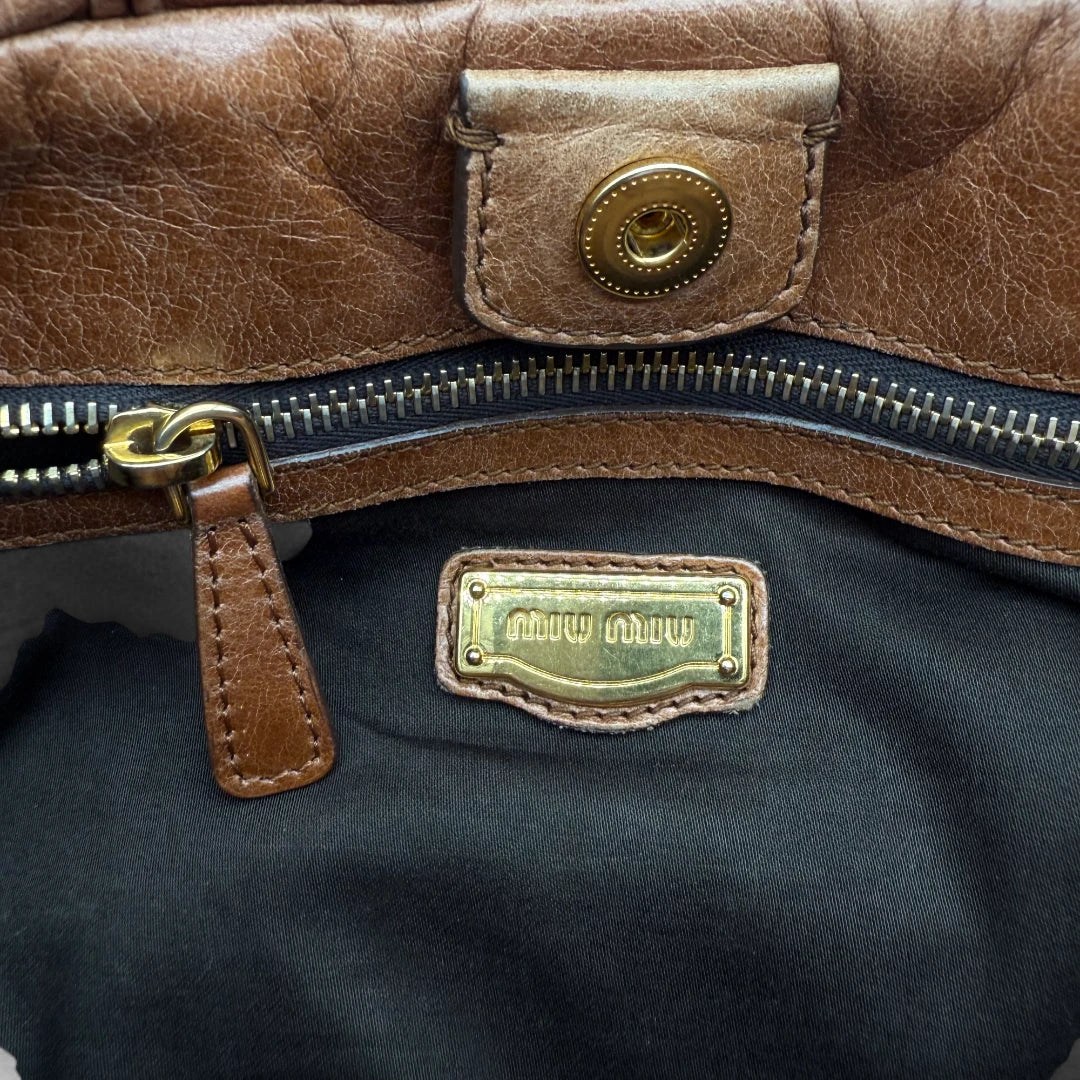 🔥 Pre-owned Miu Miu Handtasche Vitello Lux groß 🔥