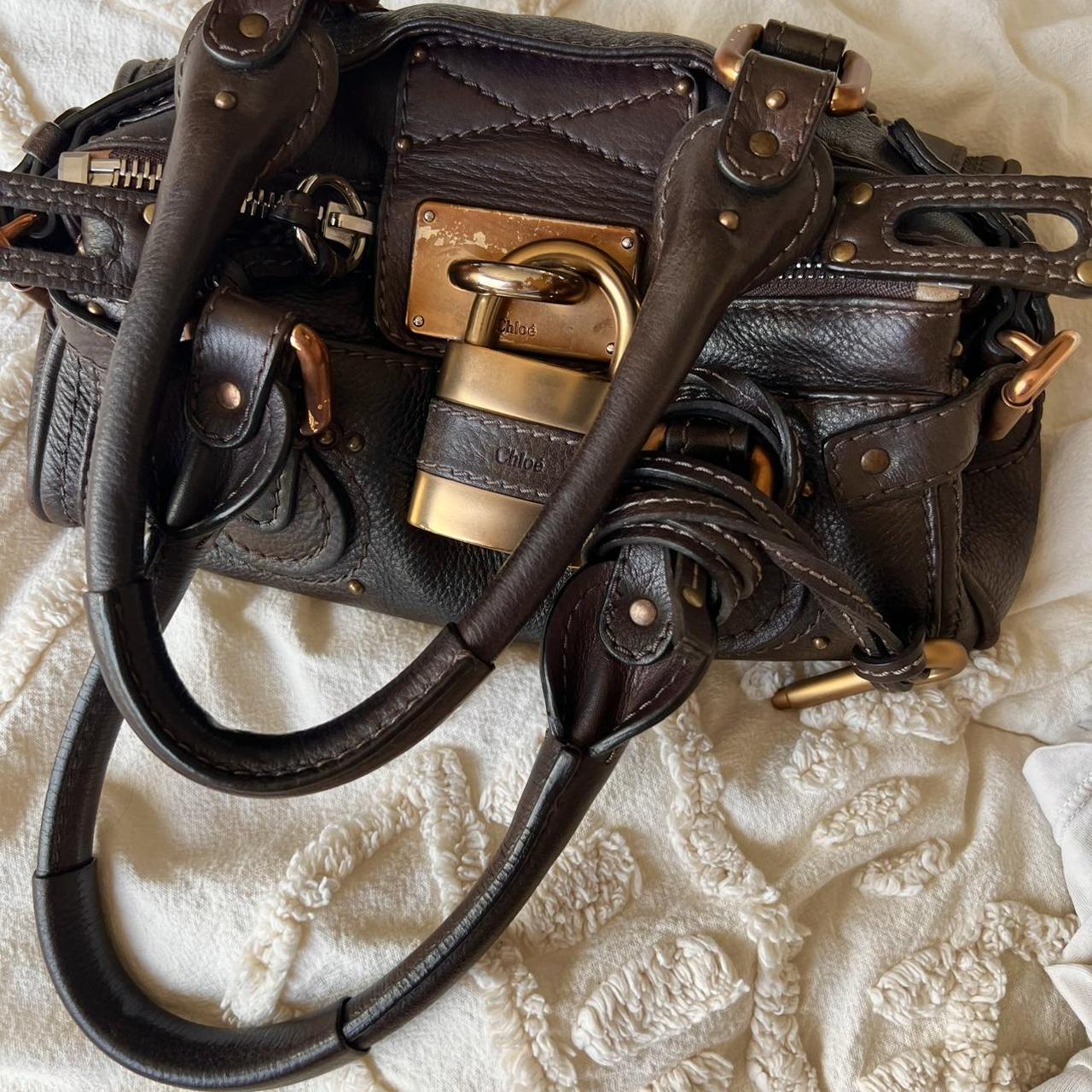 Authentic Chloé Paddington Mini Bag – Dark Brown