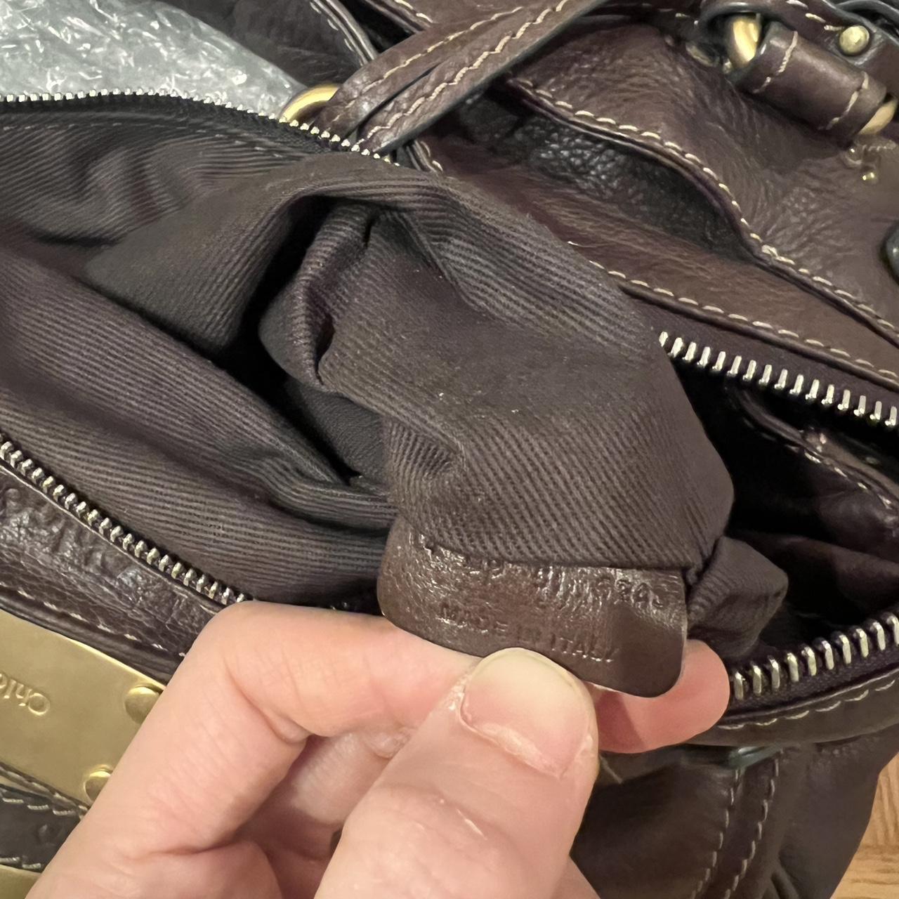 Authentic Vintage 90s Chloé Paddington Bag – Dark Reddish Brown Leather