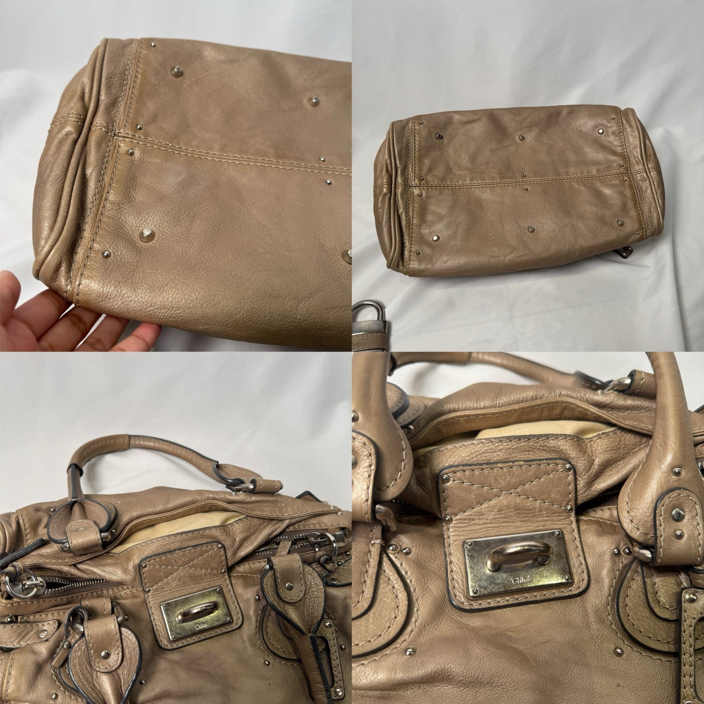 🔥 Pre-owned CHLOÉ 2007 light silver paddington 🔥