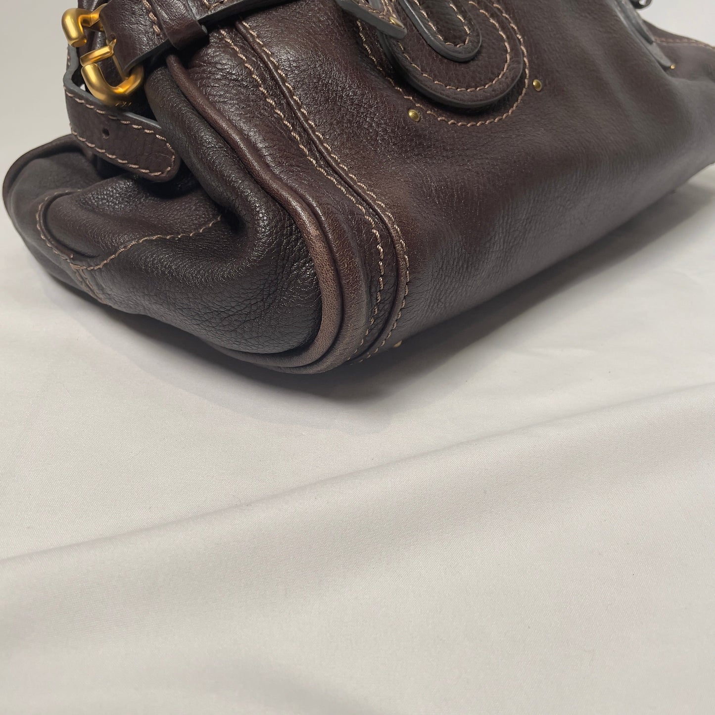 🔥 Pre-owned CHLOÉ 2011 brown paddington bag Swarovski 🔥