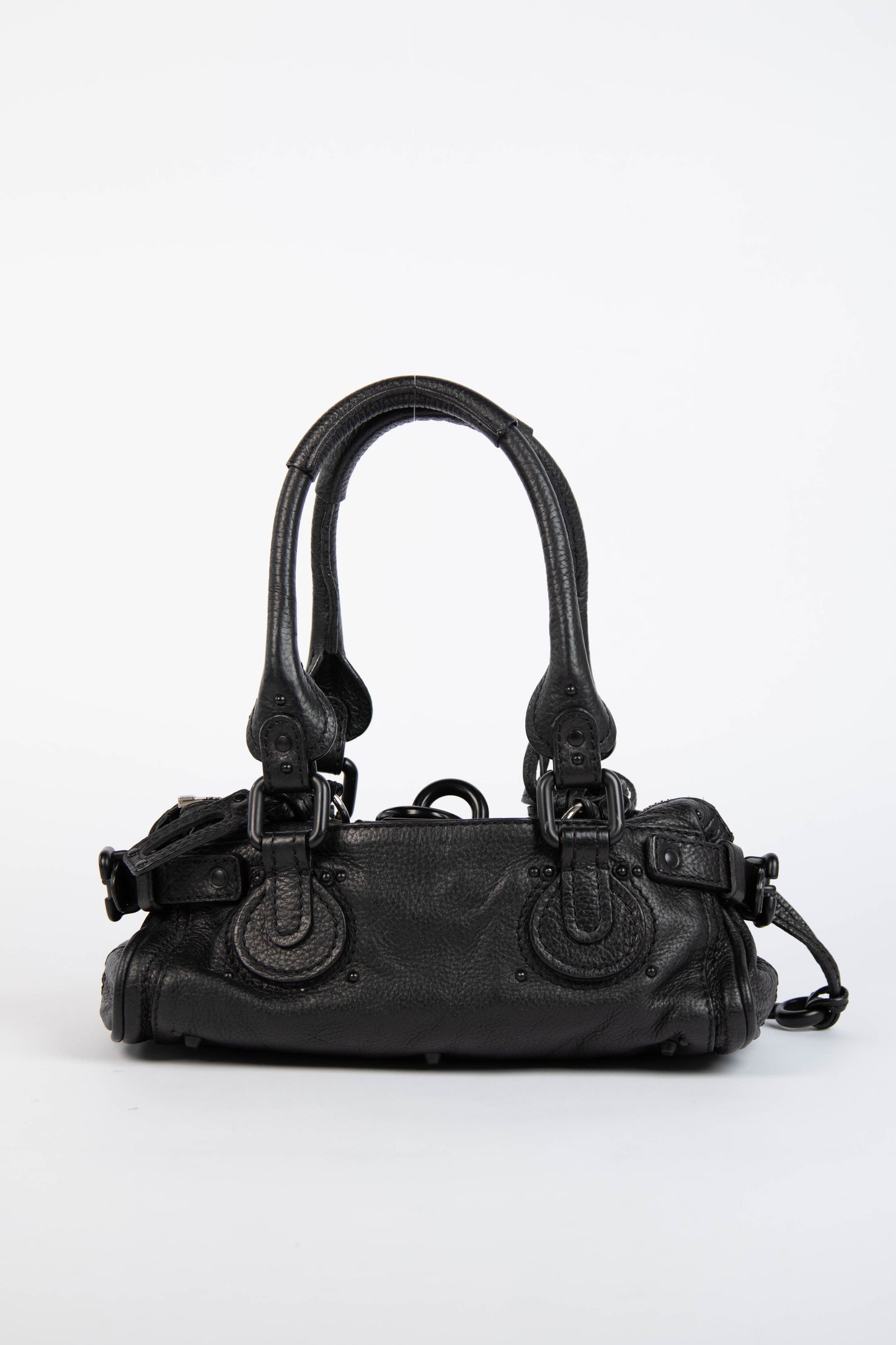 🔥 Pre-owned RARE 2000s Chloe Black Leather Paddington Small Shoulder Bag 🔥