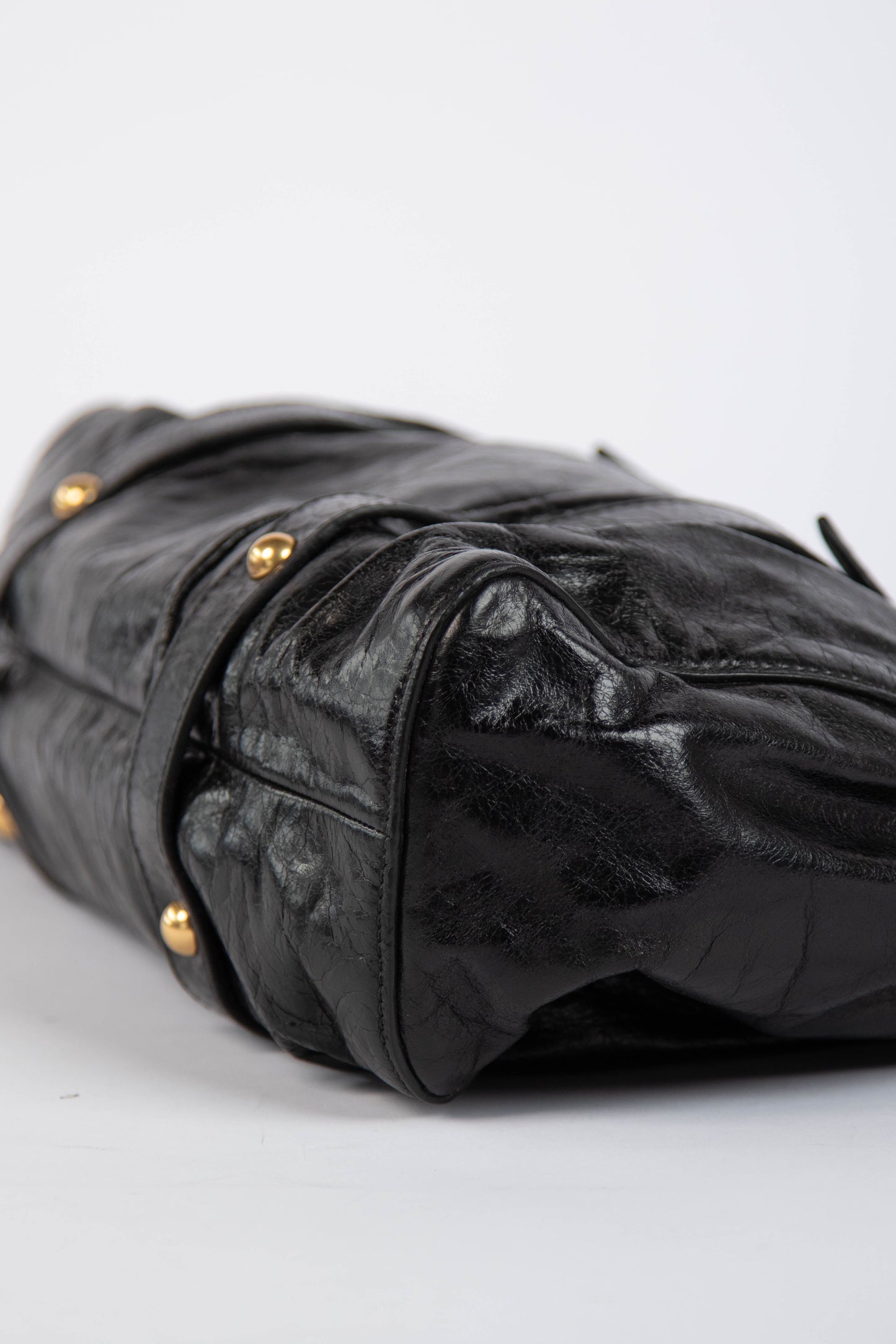 🔥 Pre-owned 2000s Miu Miu Black Vitello Shoulder Bag 🔥