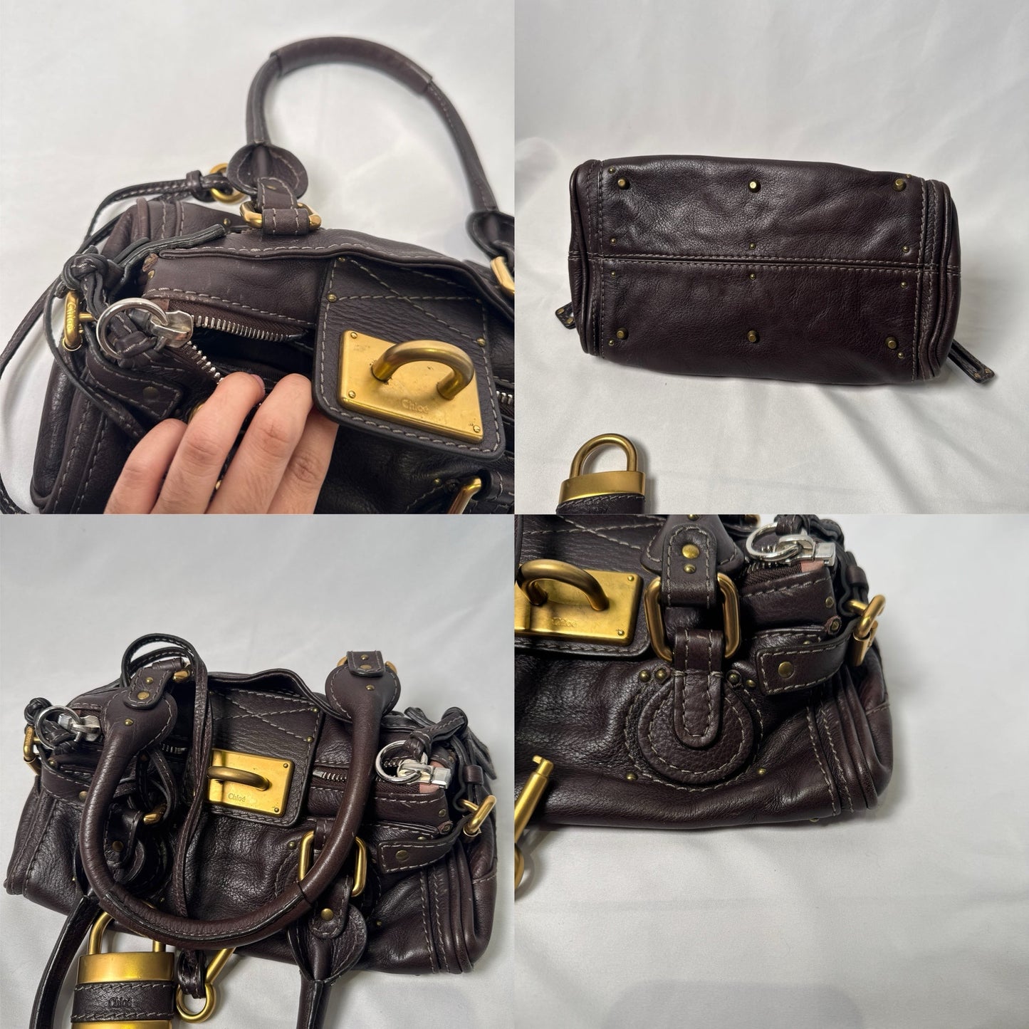 🔥 Pre-owned CHLOÉ 2007 brown mini paddington 🔥