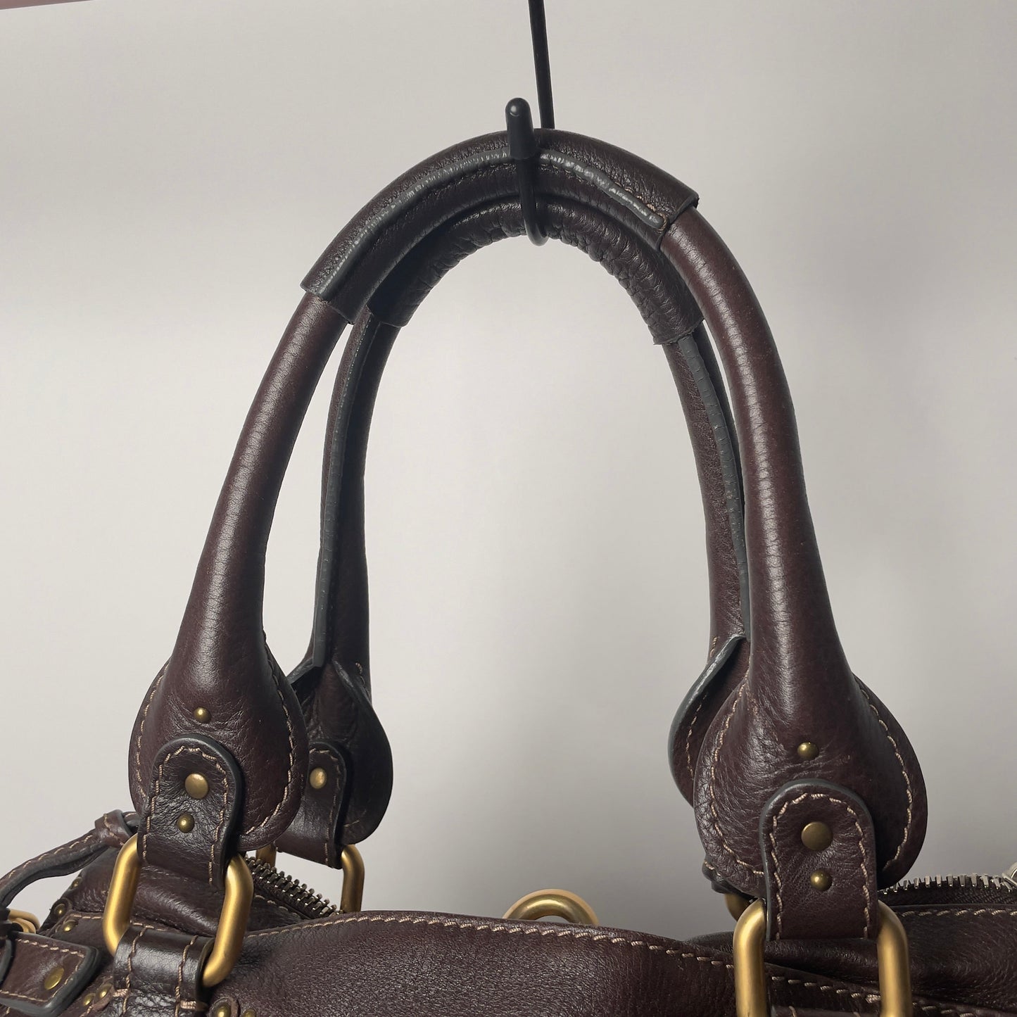 🔥 Pre-owned CHLOÉ 2011 brown paddington bag Swarovski 🔥