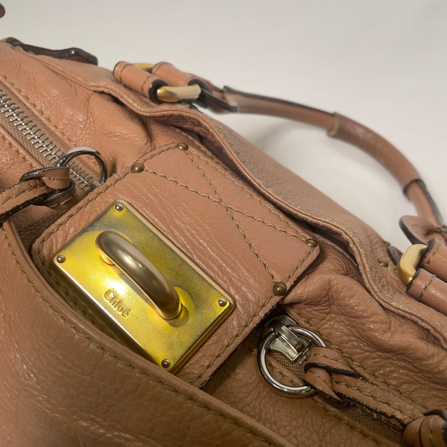 🔥 Pre-owned CHLOÉ 2009 dusty rose paddington medium 🔥