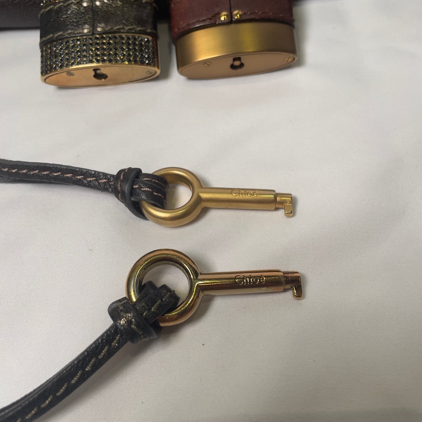 🔥 Pre-owned CHLOÉ 2011 brown paddington bag Swarovski 🔥