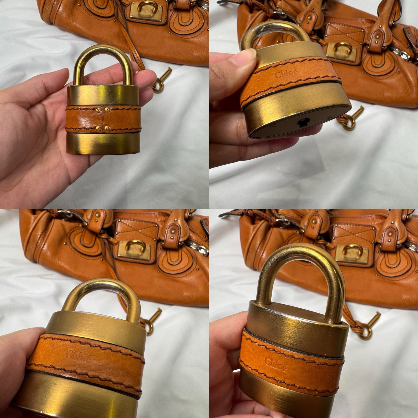 🔥 Pre-owned CHLOÉ 2006 orange paddington 🔥