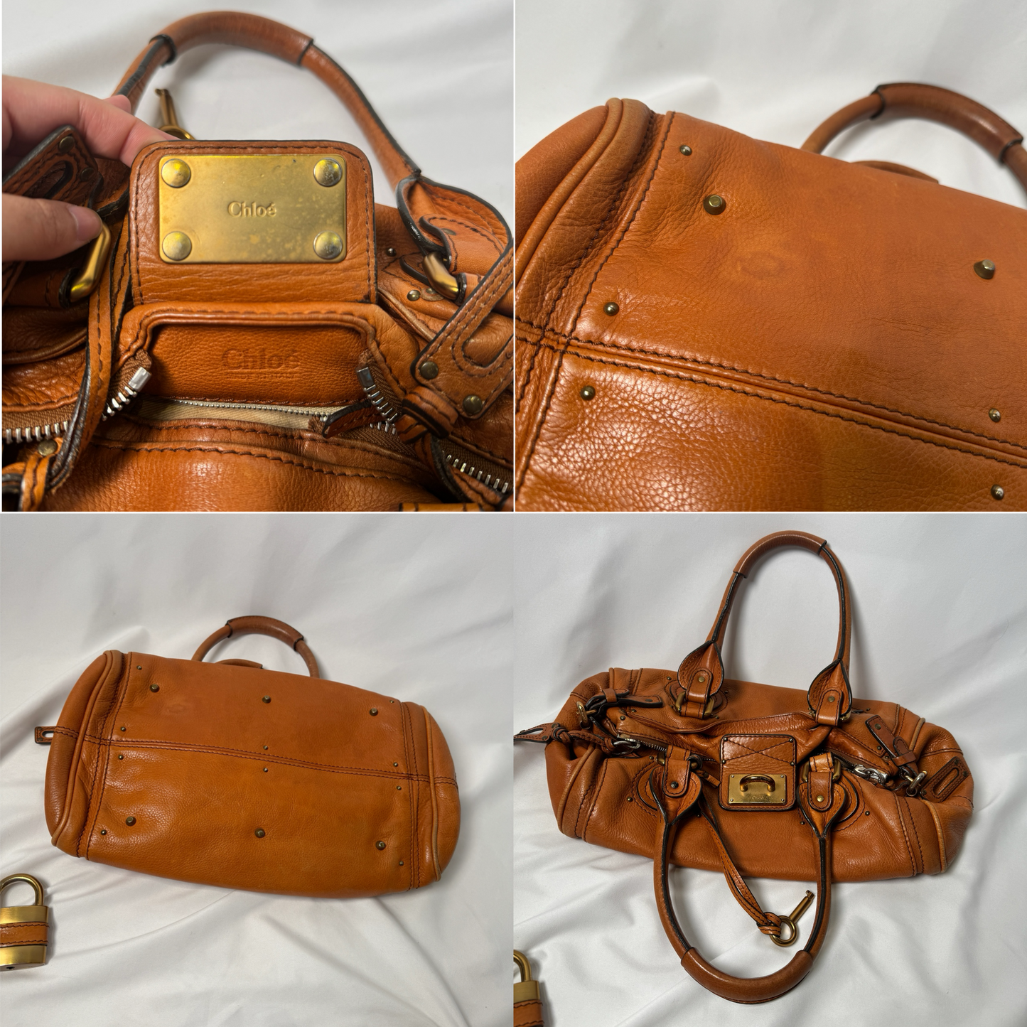 🔥 Pre-owned CHLOÉ 2006 orange paddington 🔥