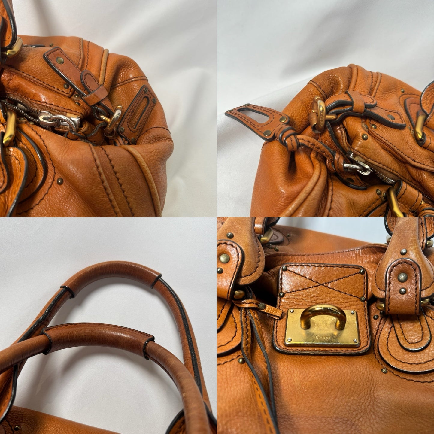 🔥 Pre-owned CHLOÉ 2006 orange paddington 🔥