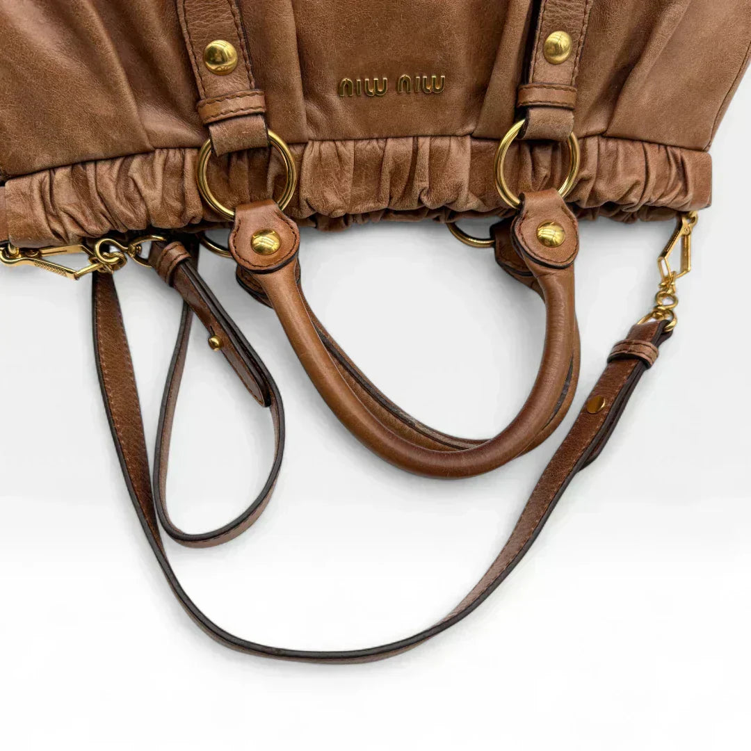 🔥 Pre-owned Miu Miu Handtasche Vitello Lux groß 🔥