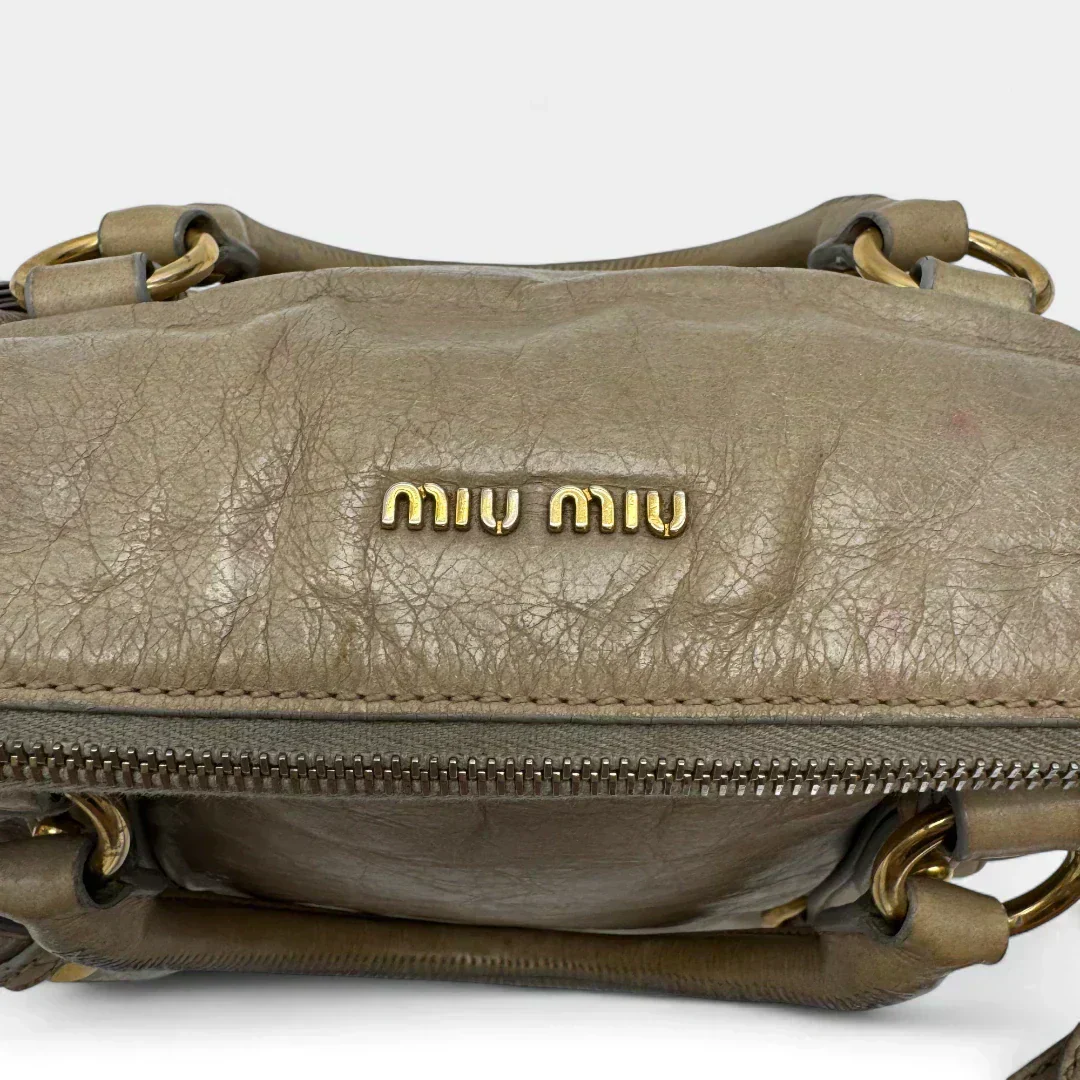 🔥 Pre-owned Miu Miu handbag Vitello Satchel small 🔥