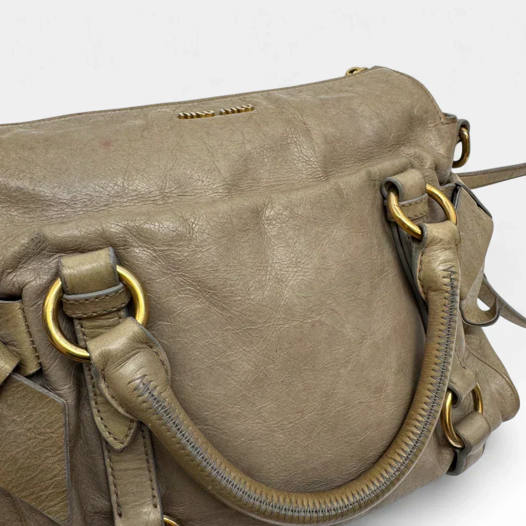 🔥 Pre-owned Miu Miu handbag Vitello Satchel small 🔥