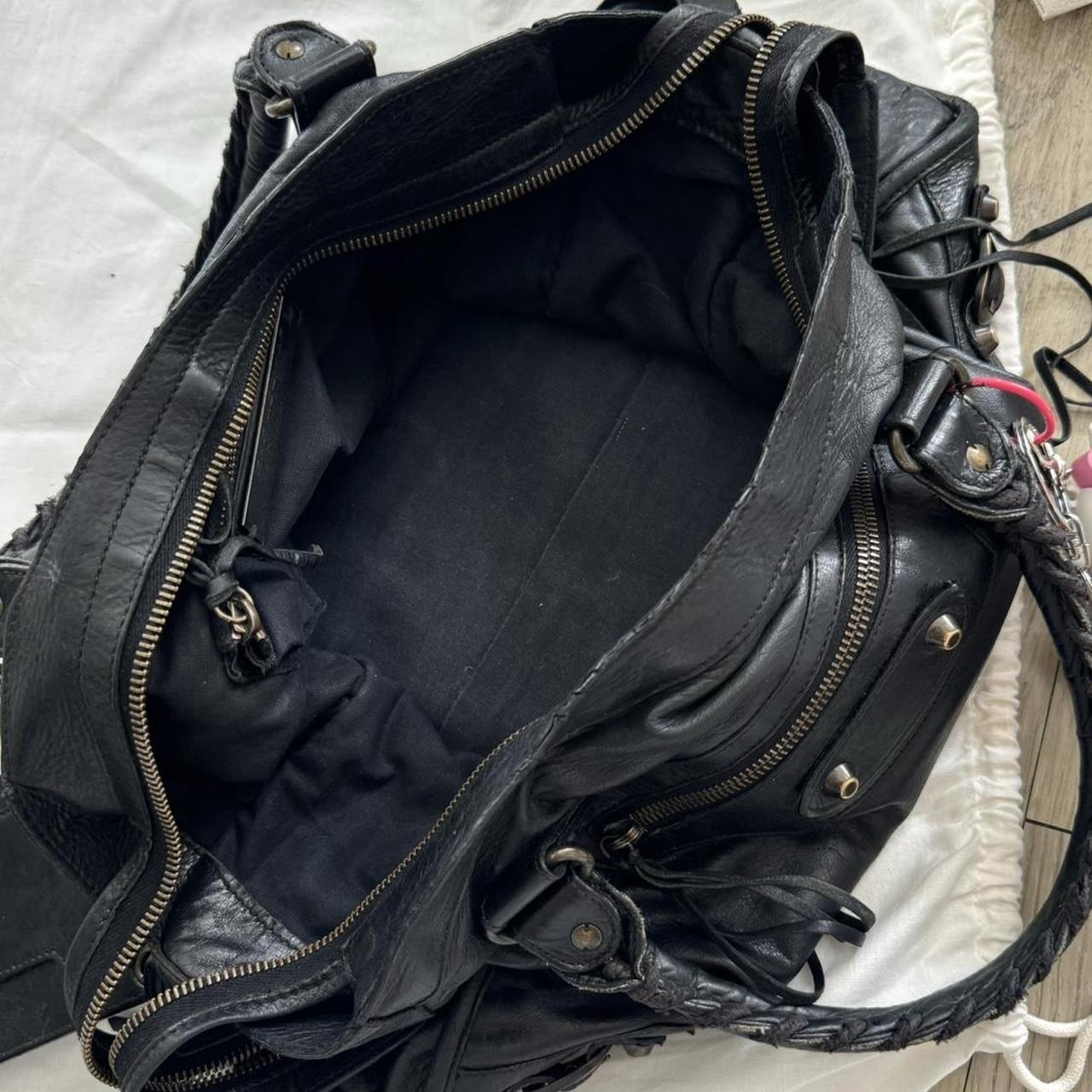 Vintage Balenciaga City Bag – Black Distressed Leather