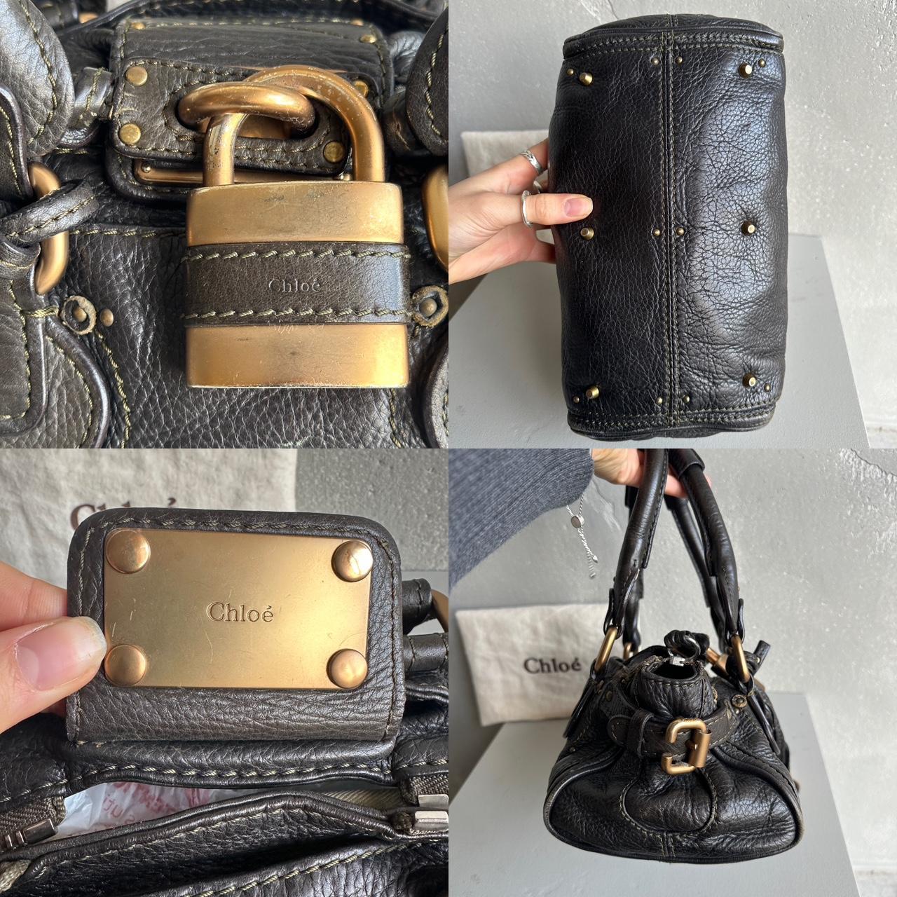 Iconic Chloé Paddington Bag khaki / Black leather