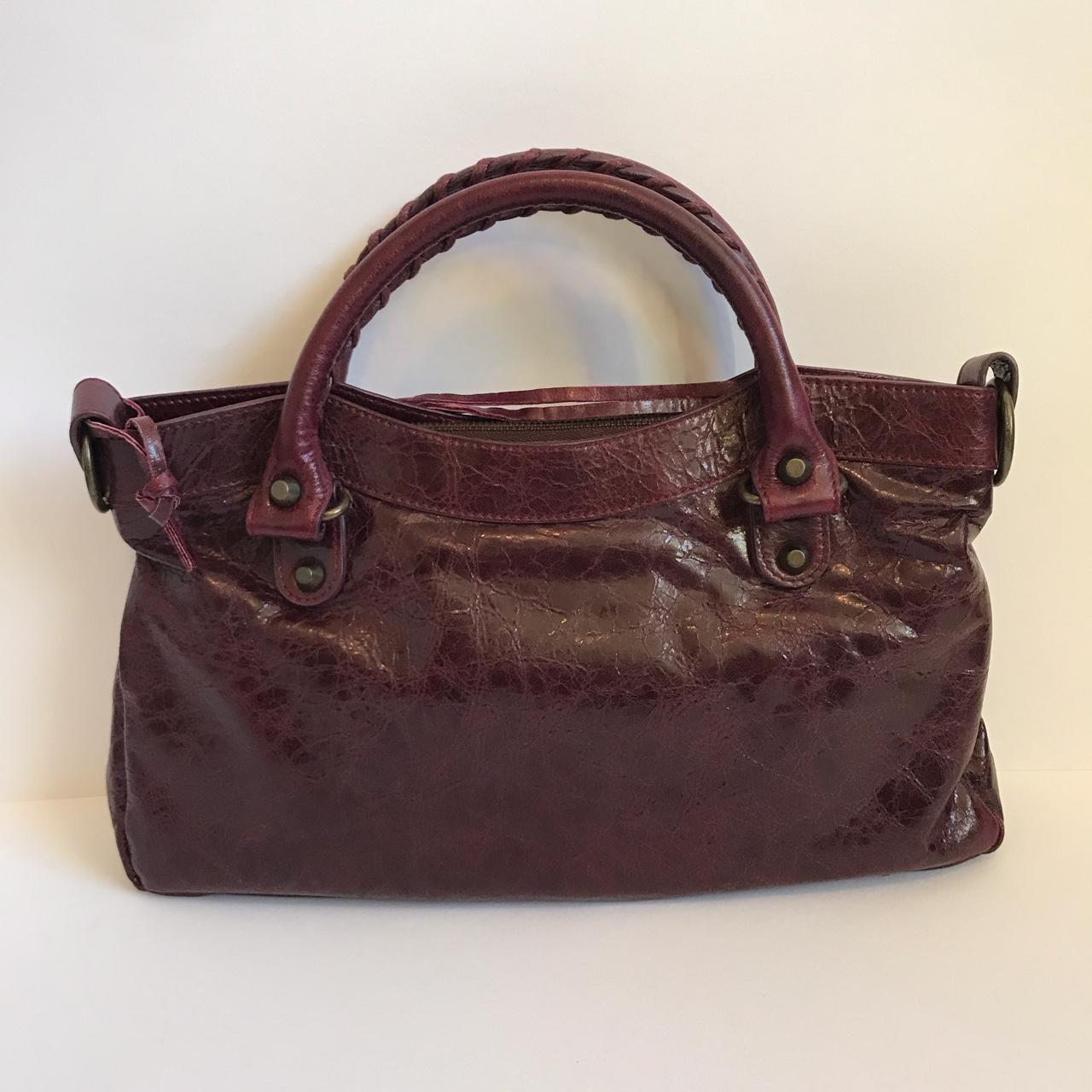 Balenciaga First Bag – Burgundy Leather