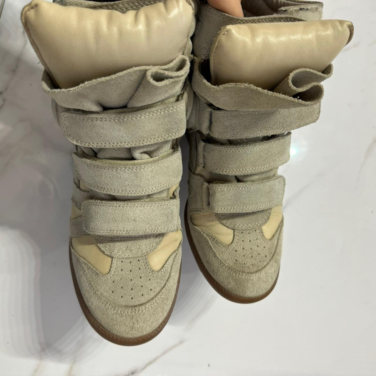 Isabel Marant Women's Tan and Cream Trainers