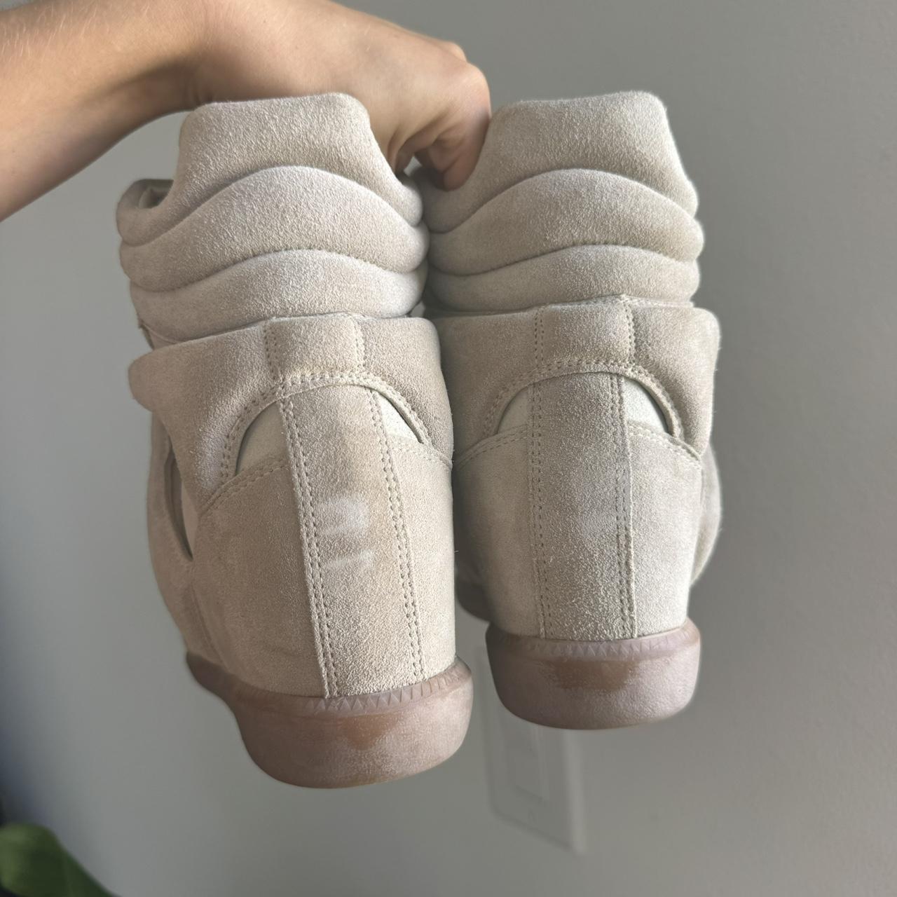 Isabel Marant Women's Cream and Tan Trainers