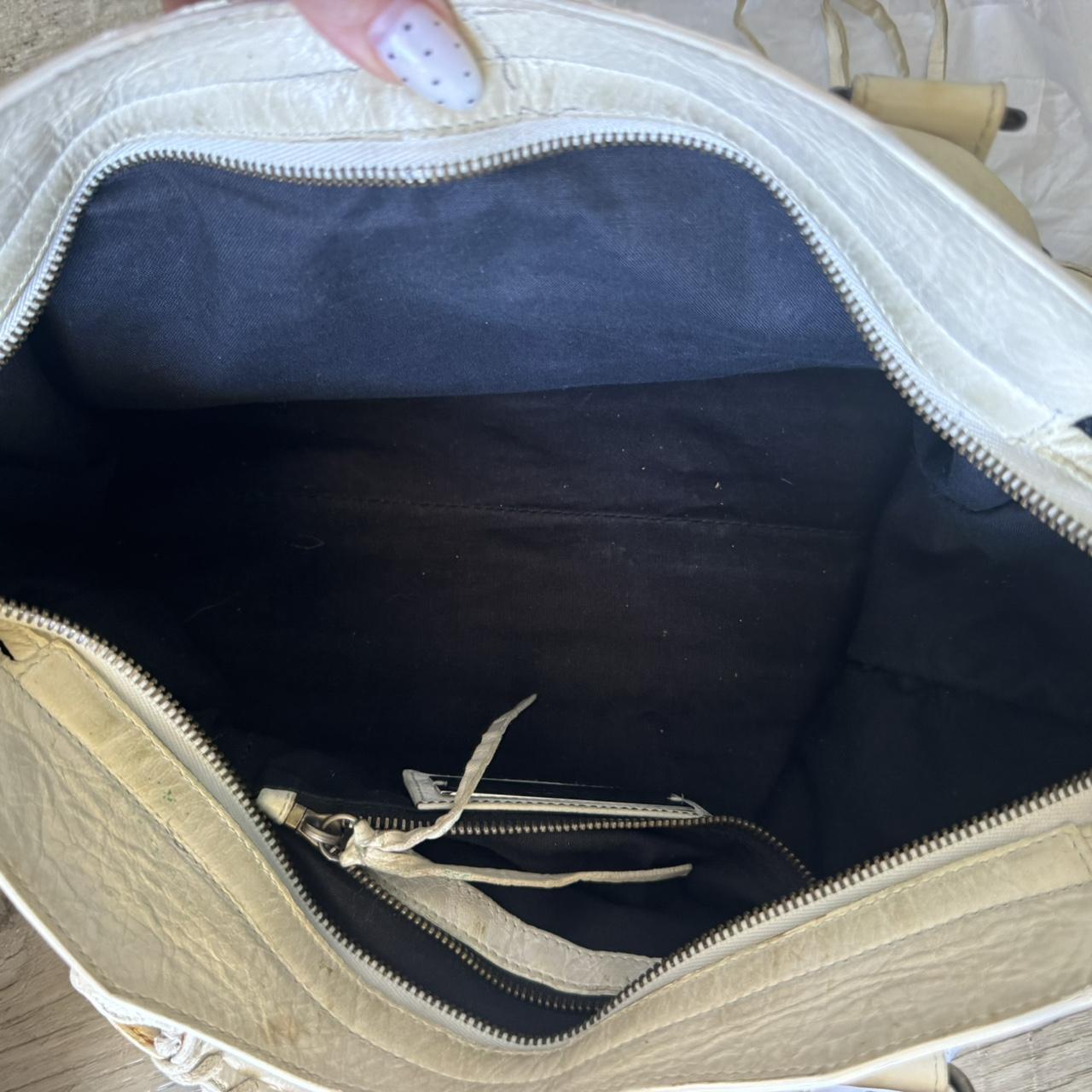 Authentic Balenciaga City Bag – White Lambskin