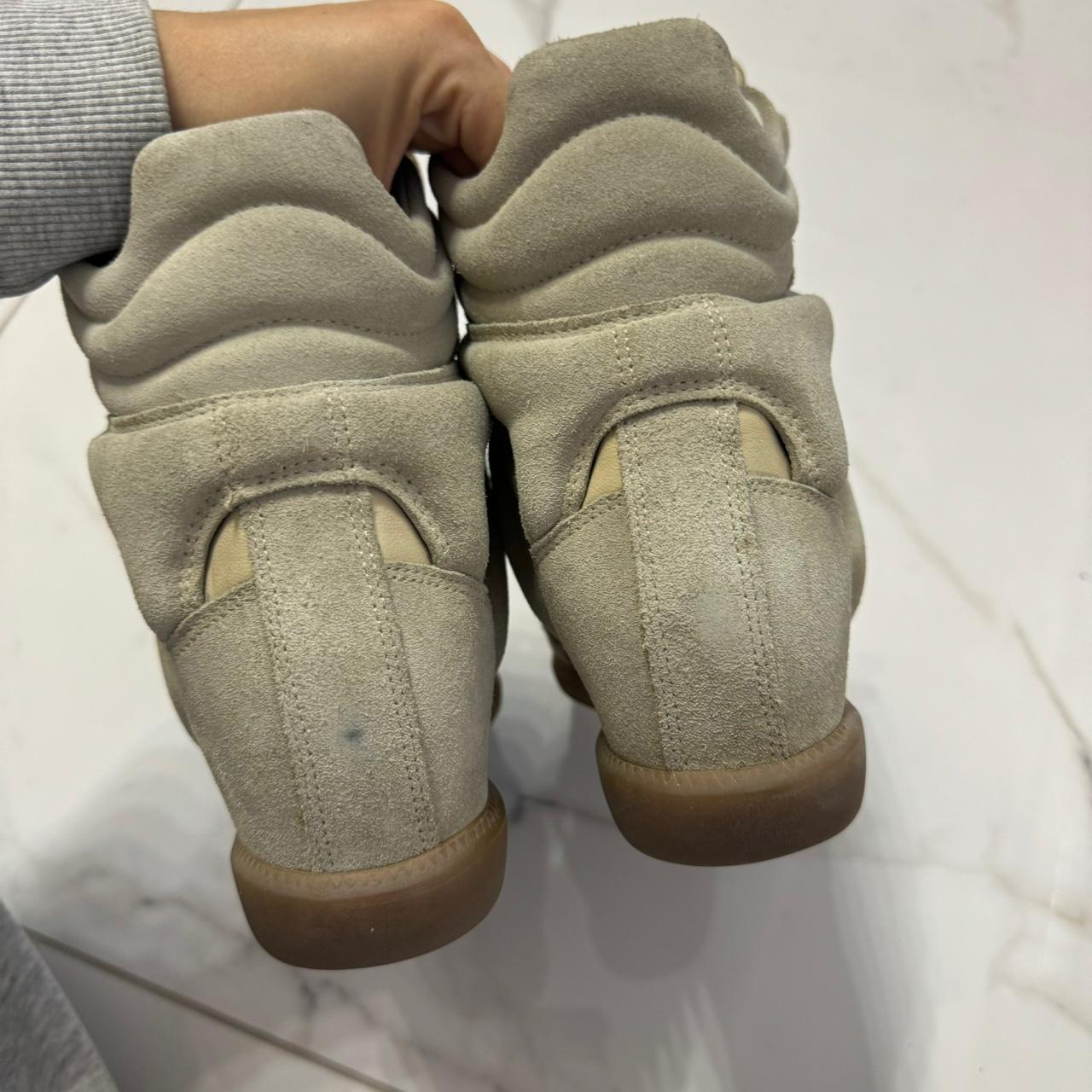 Isabel Marant Women's Tan and Cream Trainers