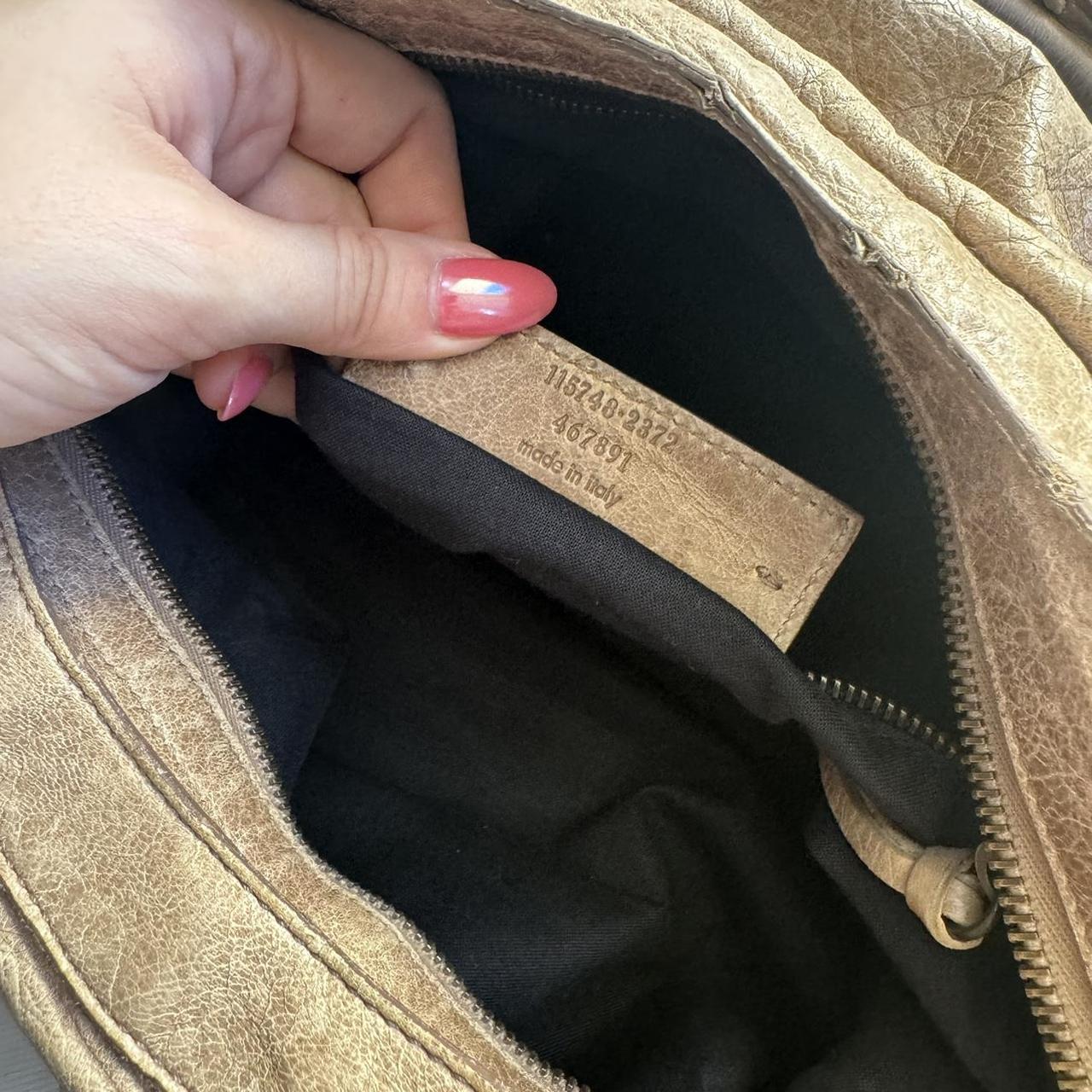 Authentic Balenciaga City Bag in Cream/light Brown