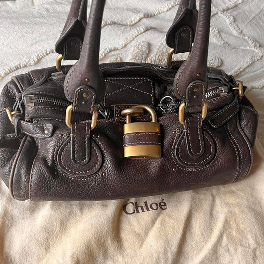 Authentic Chloé Paddington Bag – Dark Brown