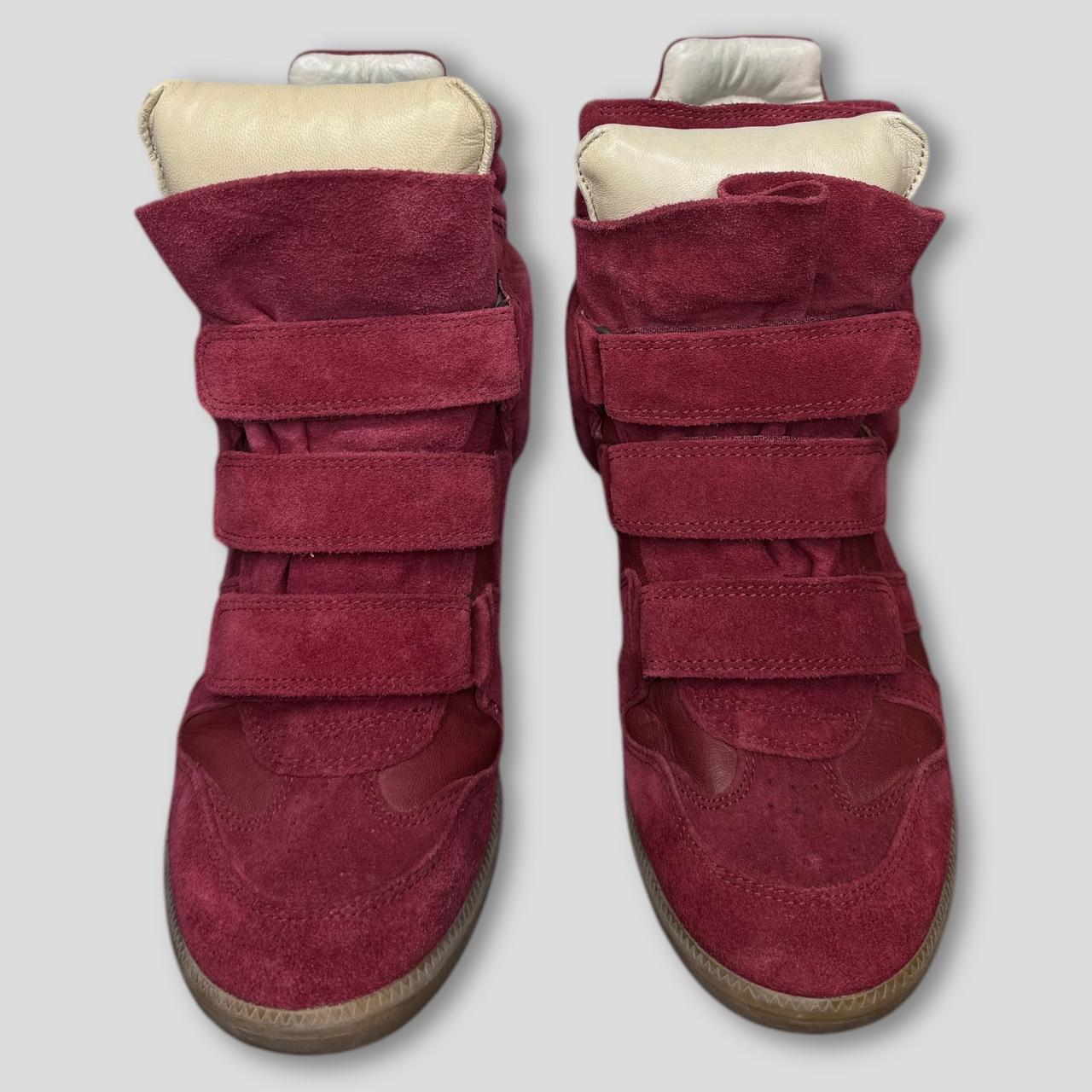 Isabel Marant Women's Red and Burgundy Trainers