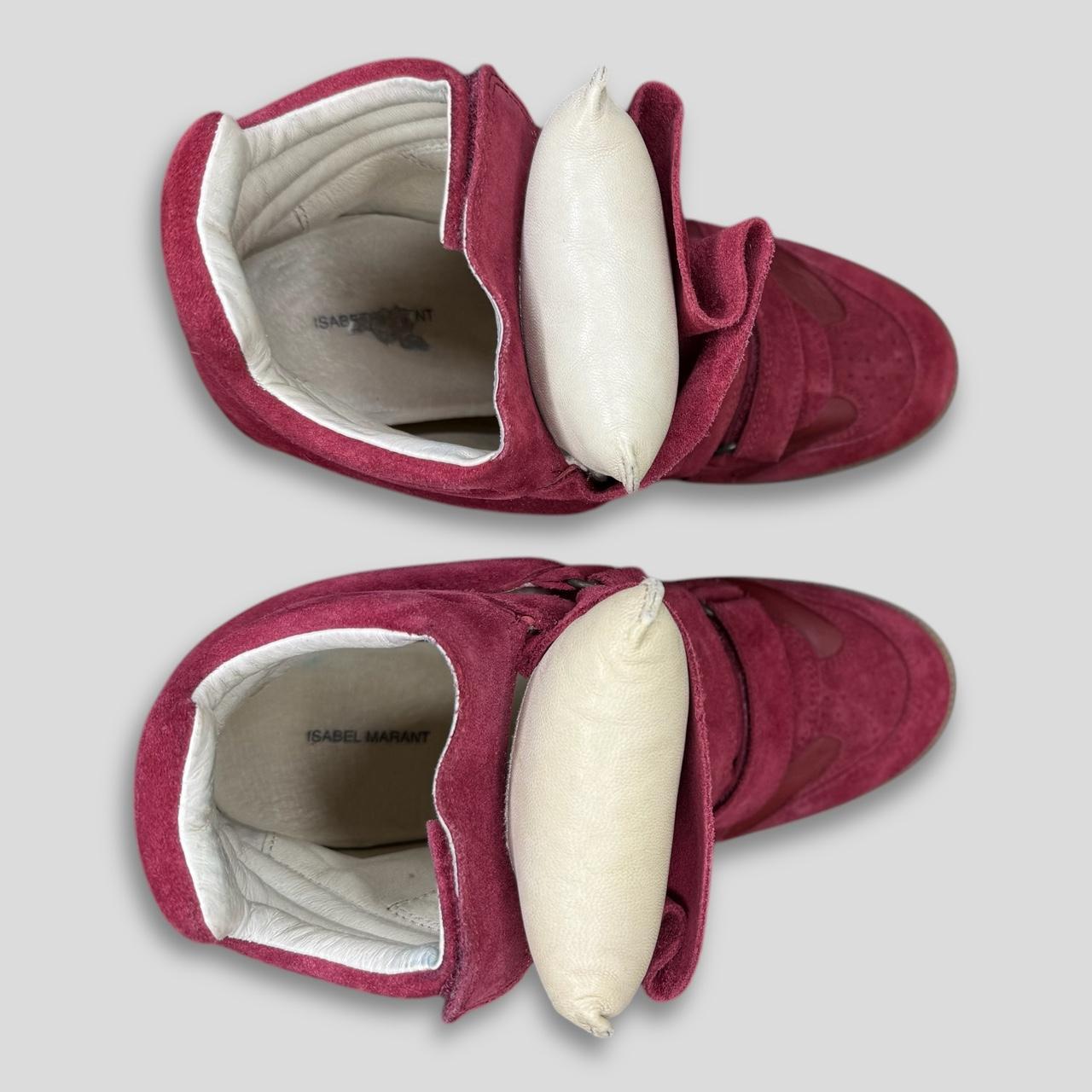Isabel Marant Women's Red and Burgundy Trainers
