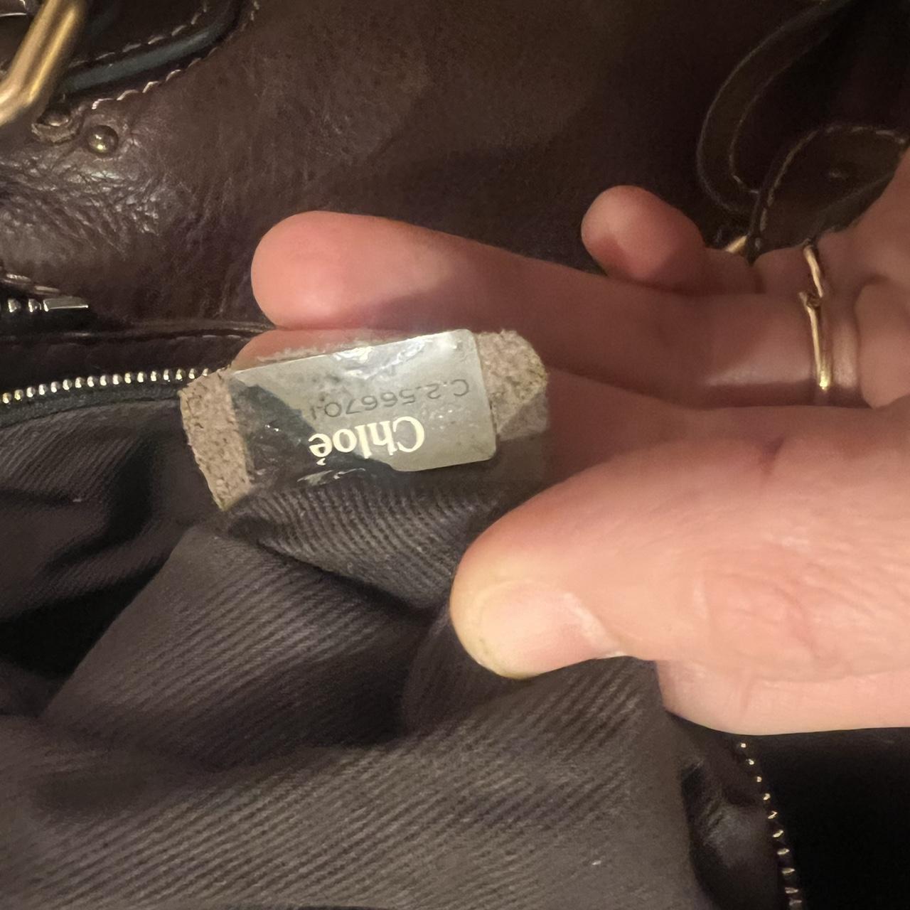 Authentic Vintage 90s Chloé Paddington Bag – Dark Reddish Brown Leather