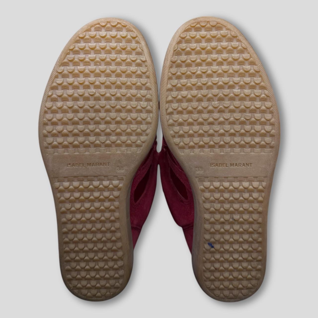 Isabel Marant Women's Red and Burgundy Trainers