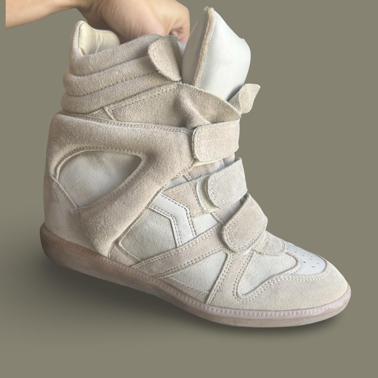 Isabel Marant Women's Cream and Tan Trainers