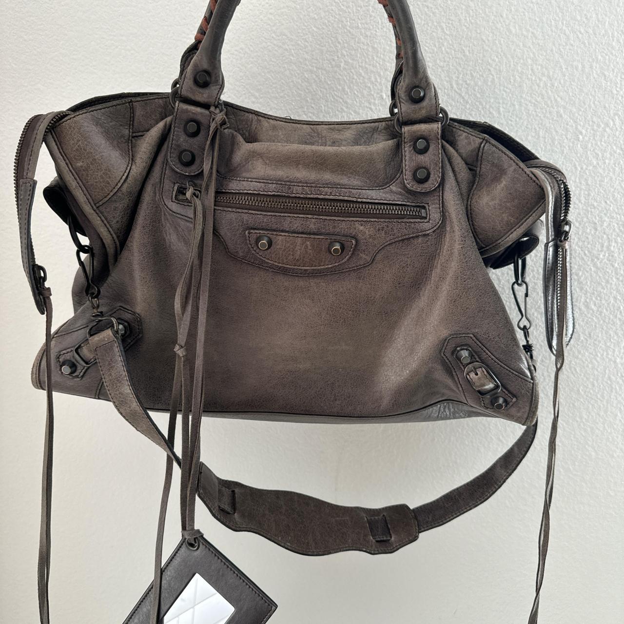 Authentic Balenciaga City Bag – Dark Brown/Greyish (Medium)