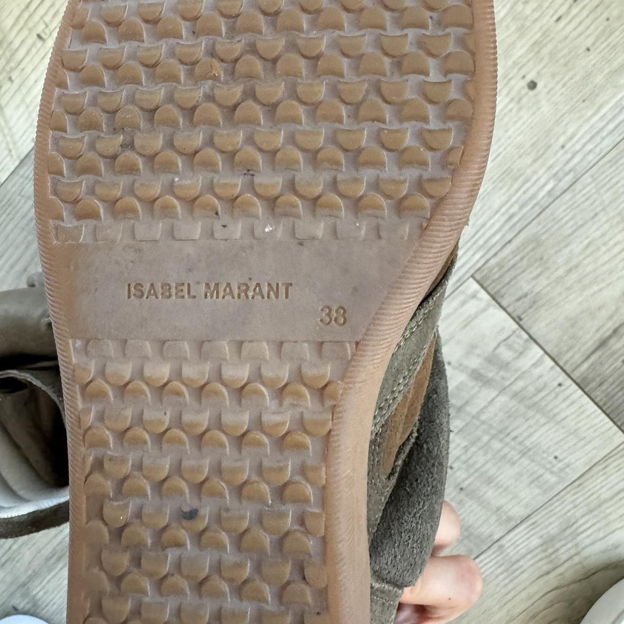 Authentic Isabel Marant Bekett Wedge Sneakers – Khaki Taupe Suede