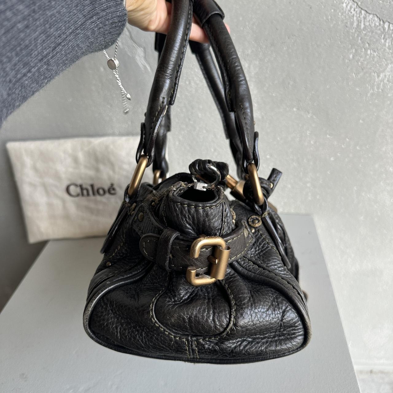 Iconic Chloé Paddington Bag khaki / Black leather