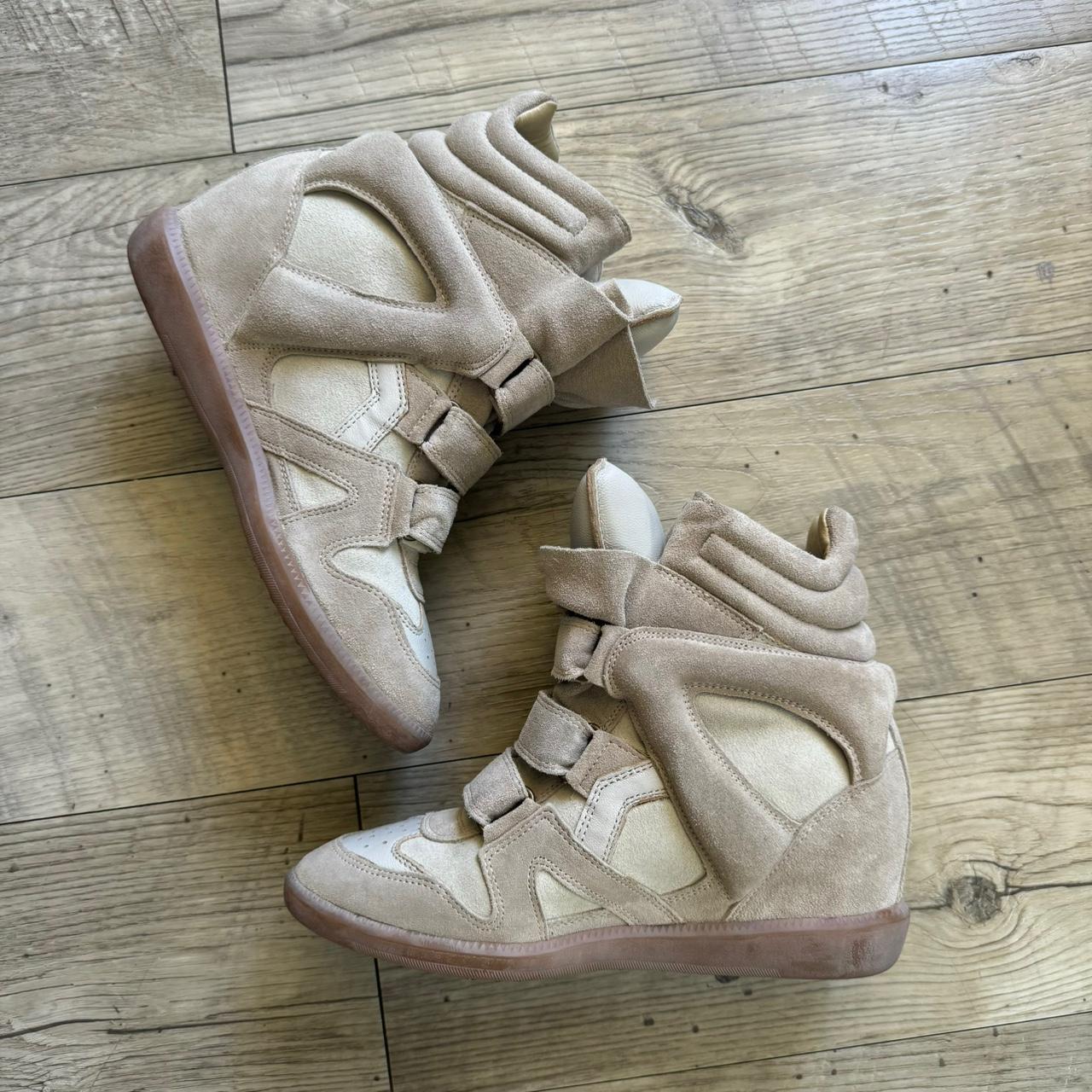 Isabel Marant Women's Cream and Tan Trainers
