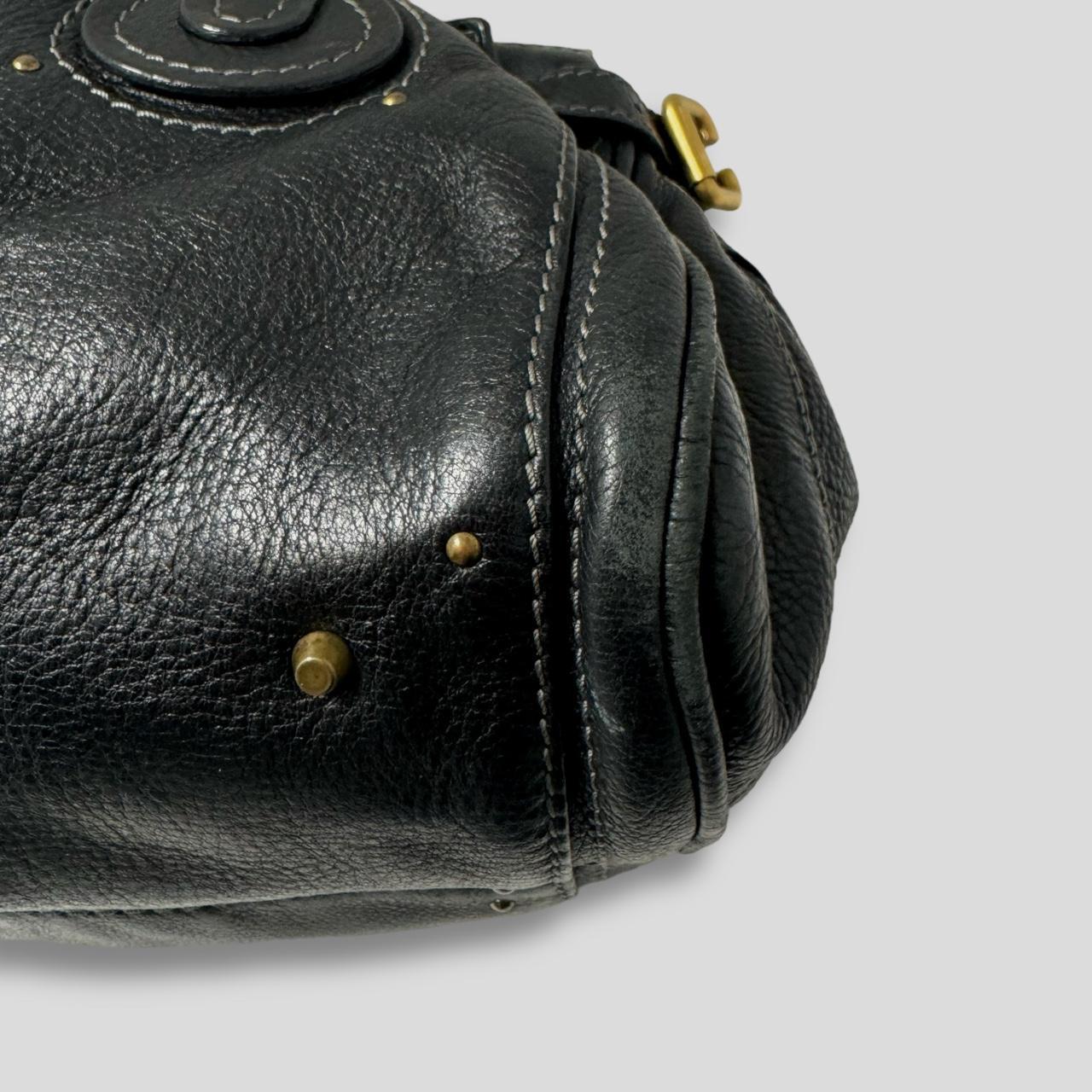 CHLOÉ Paddington Bag  Black Leather With Gold Lock Hardware