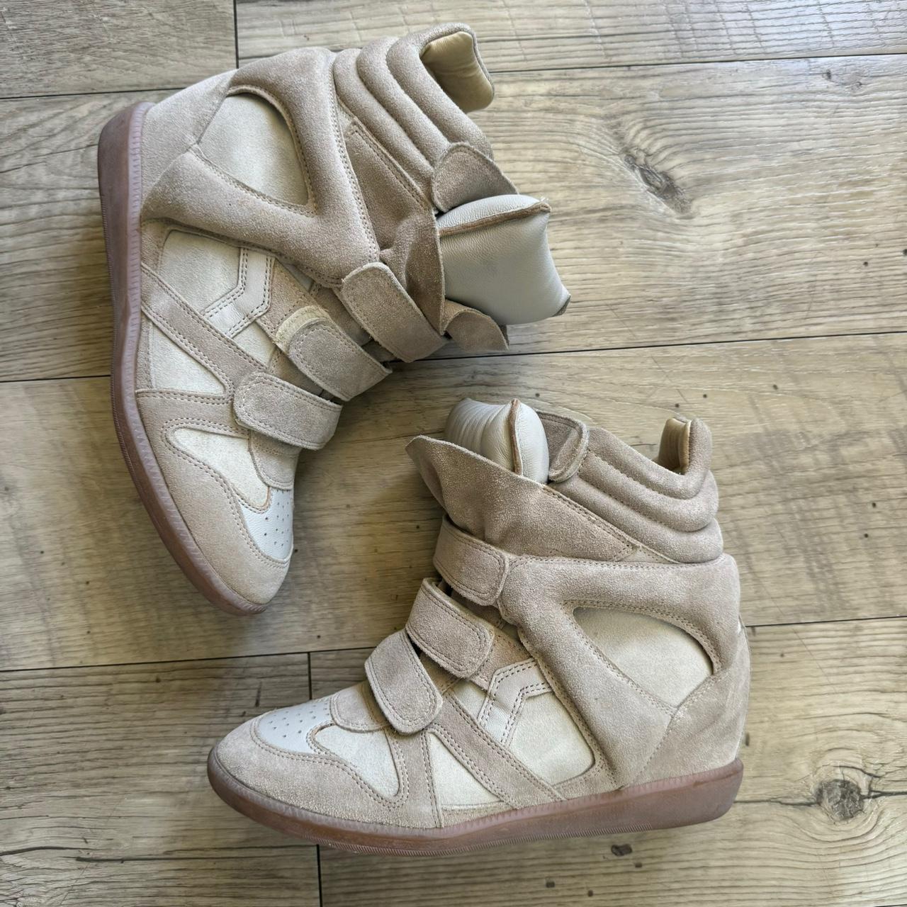 Isabel Marant Women's Cream and Tan Trainers
