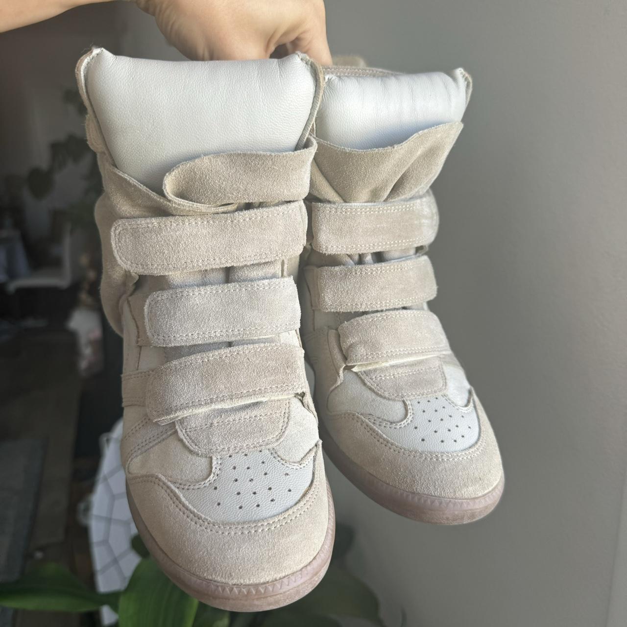 Isabel Marant Women's Cream and Tan Trainers