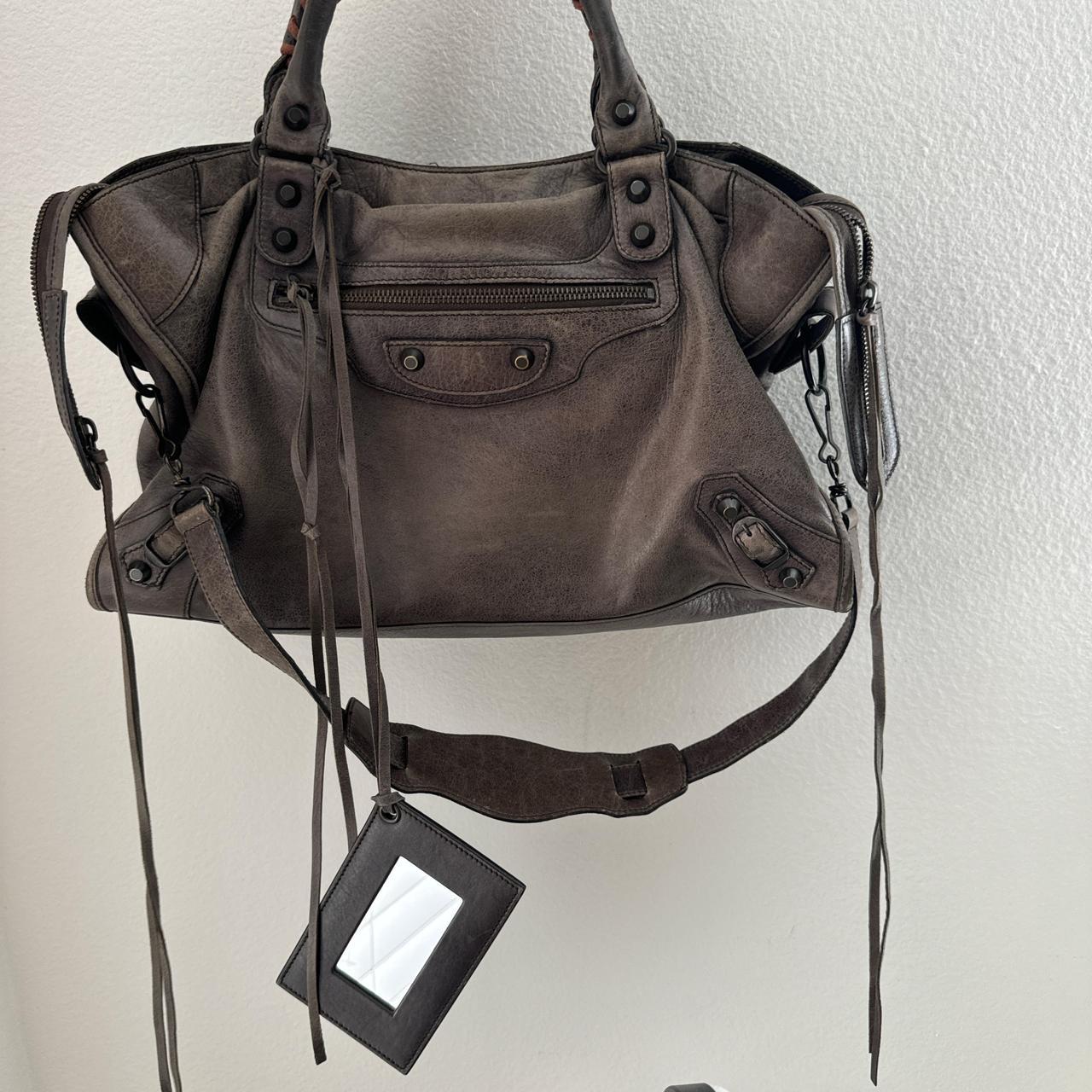 Authentic Balenciaga City Bag – Dark Brown/Greyish (Medium)
